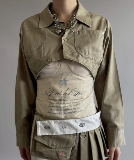 【Chinatsu Aoyama】 RE Makers Shirt Khaki / 260702-027