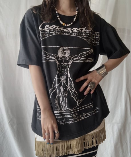 【USED】 S/S T-shirt Leonardo da Vinci/210617-004