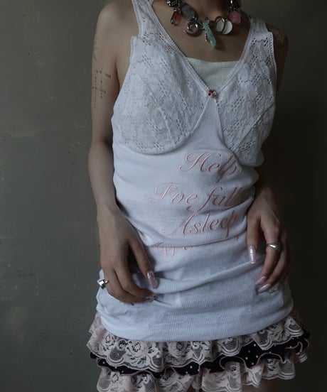 【RE;CIRCLE】 Re Embroidered Camisole Top  /  250724-008