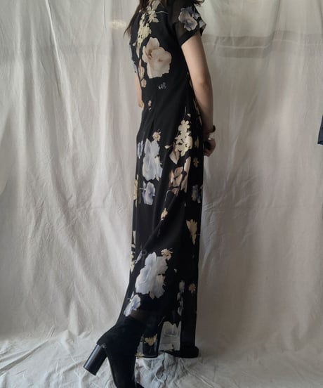 【UESD】 Flower Patterned S/S Dress/210613-003