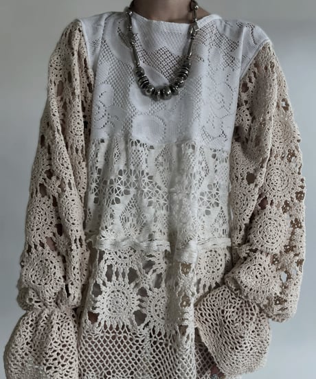 【RE;CIRCLE】 RE Crochet Lace One-piece / 220526-013