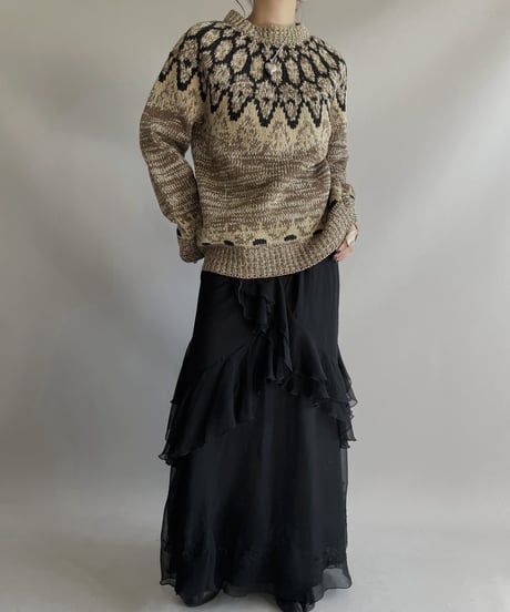 【USED】L/S Wool Knit Top / 231112-008