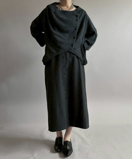 【RE;CIRCLE】 RE Deformed Acrylic Cardigan / 260312-002