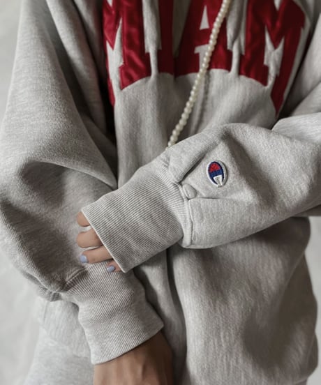 【USED】   90's USA Champion Reverse Weave Sweat MIAMI/211007-029