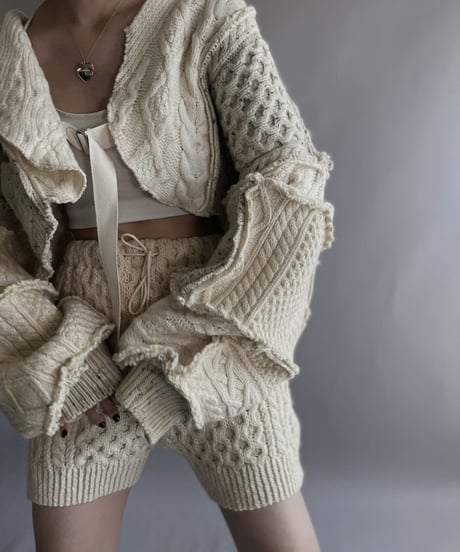 【RE;CIRCLE】 RE Alan Knit Bolero / 221006-019