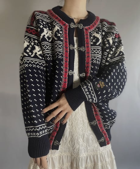 【USED】 DALE OF NORWAY Knit Cardigan / 221224-022