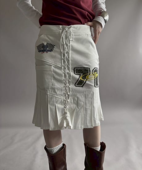 【USED】 I.AM.GIA Lace Up Design Skirt /260418-034
