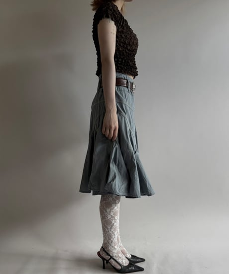 【USED】Medium length flare Skirt/250816-008