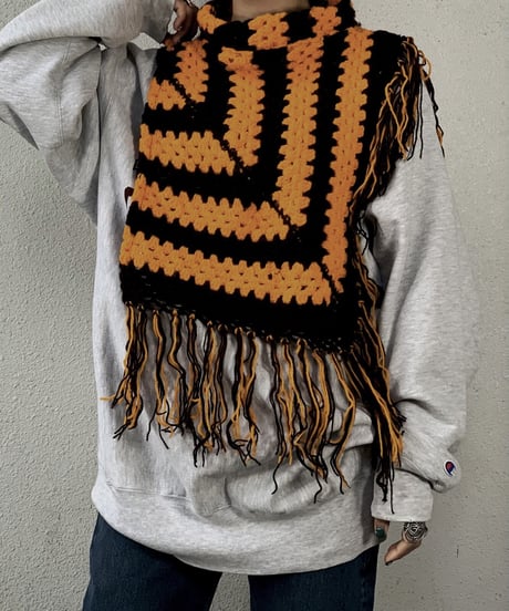 【RE;CIRCLE】 Granny Knit Poncho ② /210125-004