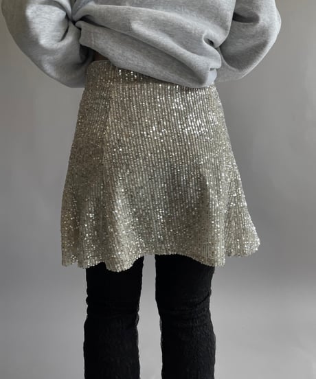 【USED】 Spangle Mini Skirt/ 240914-021