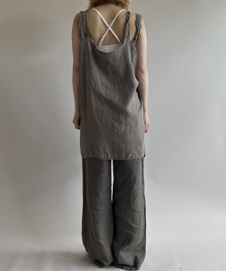 【USED】 MADE IN ITALY 100% LINEN N/S One-Piece / 250816-013