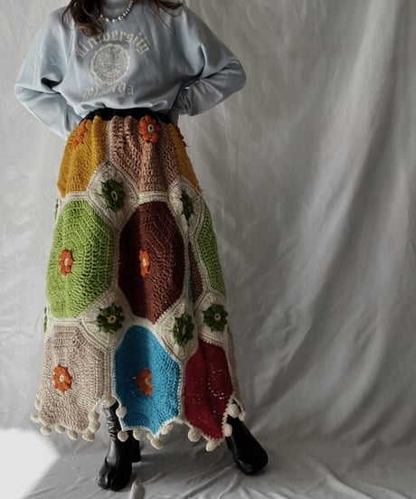 【RE;CIRCLE】 RE Granny Long Skirt⑥/211110-013