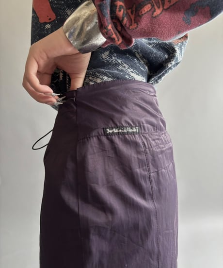 【USED】 Nylon long Skirt / 250913-011