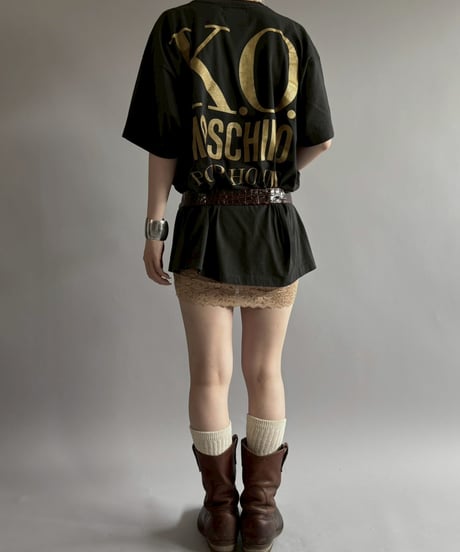 【USED】 Made in USA MOSCHINO Graphic T-Shirt / 260627-026