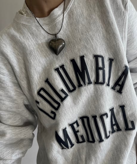 【USED】  Made in USA 90's MVP Reverse Type COLUMBIA MEDICAL Sweat Top /241019-016
