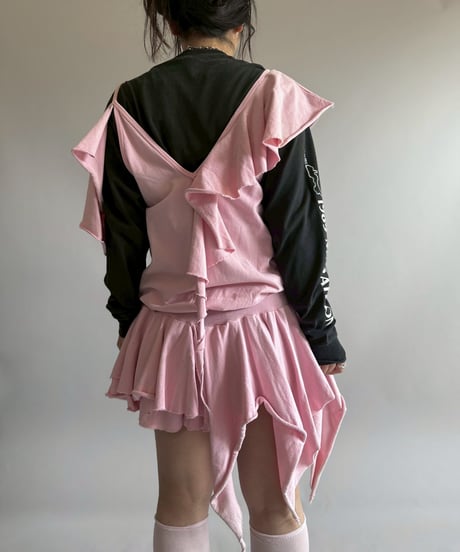 【USED】 Asymmetry Design Sweat One-Piece / 260404-027