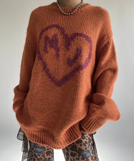 【USED】 HEAVEN Patterned Alpaca Knit Top /250104-026