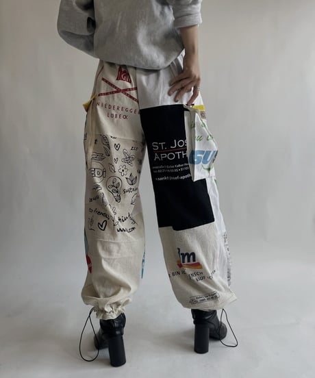 【RE;CIRCLE】 RE Eco-Friendly Bag Draw Cord Pants / 220825-022