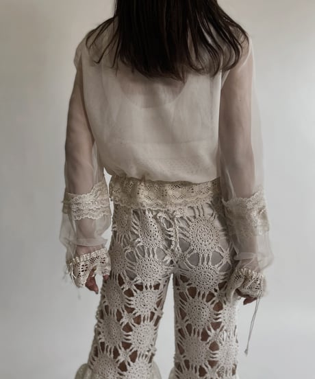 【USED】L/S Lace Blouse / 220427-042