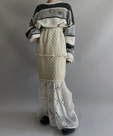 【USED】 Poly Knit Top/ 231026-009