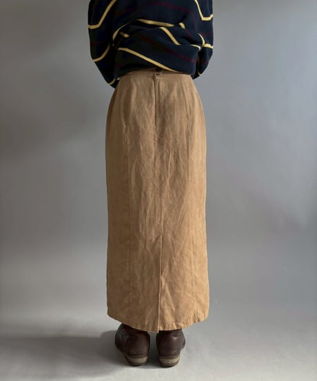 【USED】 Suede Long Skirt / 260117-013