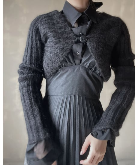 【USED】　Cable Knit Short Cardigan/ 220220-037