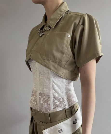 【Chinatsu Aoyama】 RE Makers Shirt Khaki / 260702-004