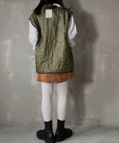 【USED】　White Cotton L/S Bluse/ 220220-028