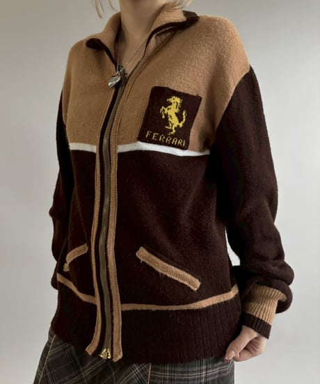 【USED】 FERRARI Knit Jacket / 260117-007