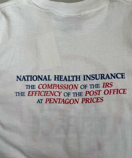 【USED】 RESIZED 90s ONEITA NATIONAL HEALTH INSURANCE T-Shirt / 250830-010