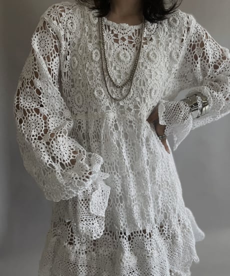 【RE;CIRCLE】 RE Crochet Lace One-piece / 230504-003