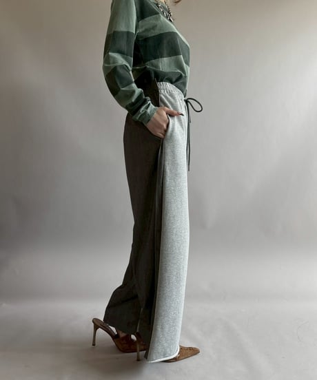 【USED】 Sweat × Slacks Docking Pants /260418-015