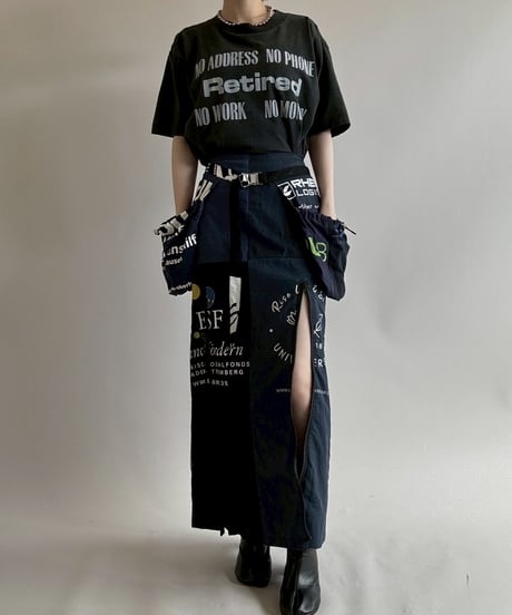 【RE;CIRCLE】RE Eco-Friendly Bag Belt Bag Skirt Black  / 250626-018
