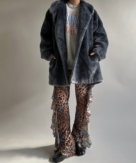 【USED】 JOUR Leopard Patterned Sheer Pants /250104-029