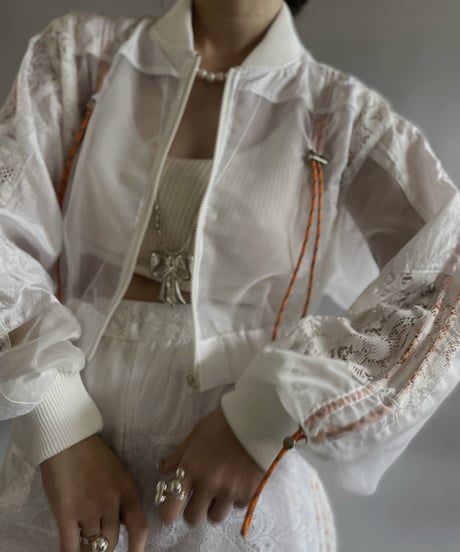 【RE;CIRCLE】 RE White Patch Short Blouson / 240509-006