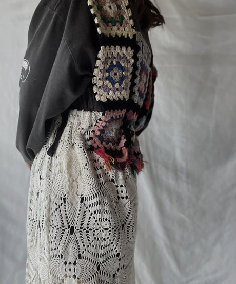 【RE;CIRCLE】 RE Granny × Crochet N/S One-piece①/211014-010