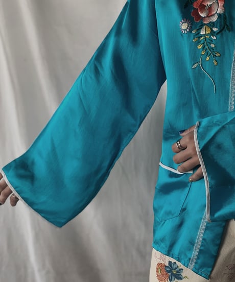 【売約済み】  Shiny China Shirt/210407-003