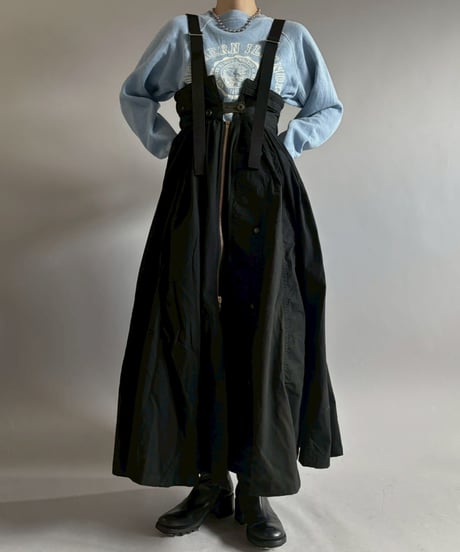 【2026SS最終 / RE;CIRCLE】 RE U.S Military Rebuild 2way One-piece (Black)/ ARMY-02
