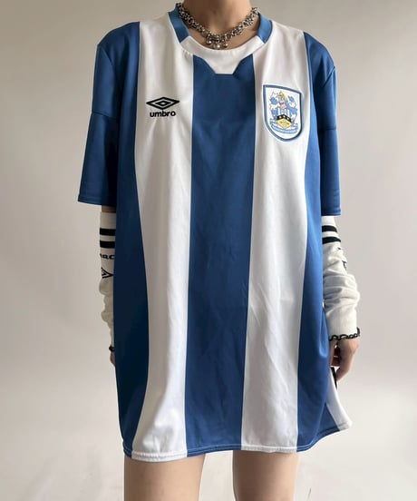【USED】 20~21's UMBRO Huddersfeld Town Soccer Shirt/ 250607-031