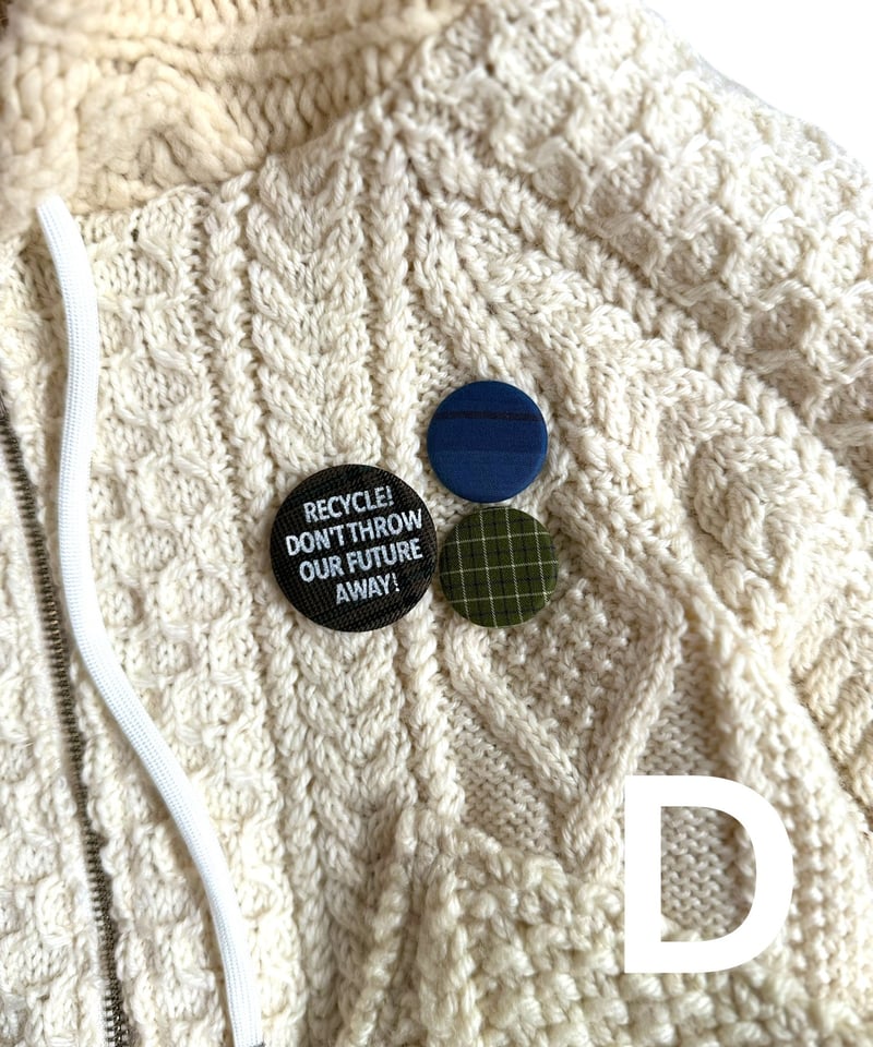 RE;CIRCLE】 RE Aran Knit Double Zip-up Parka /