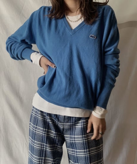 【USED】 Lacoste Knit Sweater① /210303-008