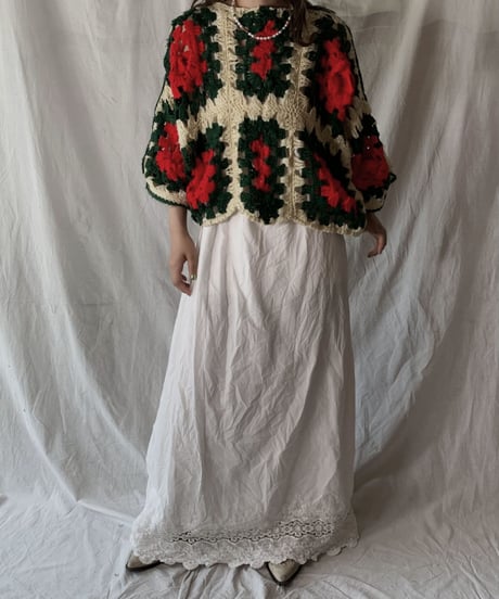 【RE;CIRCLE】 RE Granny Knit Top④/210421-011