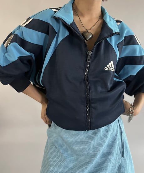 【USED】 80~90's adidas Jersey Top /241109-020