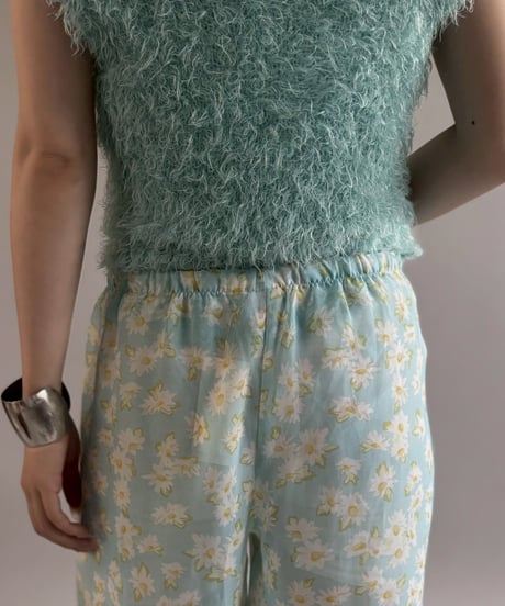 【USED】 Flower Pattern Sheer Pants /260704-019