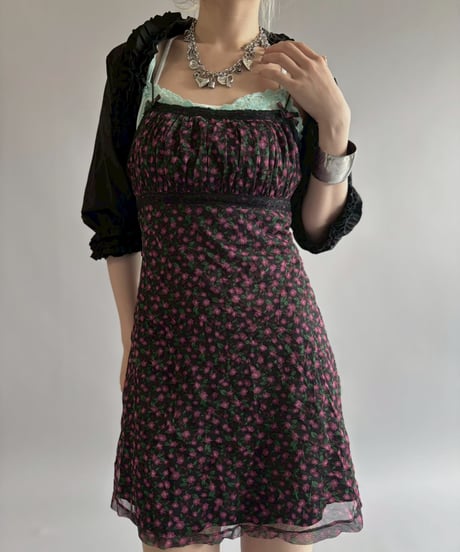 【USED】 Flower Pattern Camisole One-Piece / 260622-018