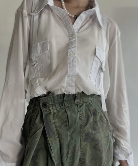 【USED】 See-through Long Sleeved Shirt / 220604-013