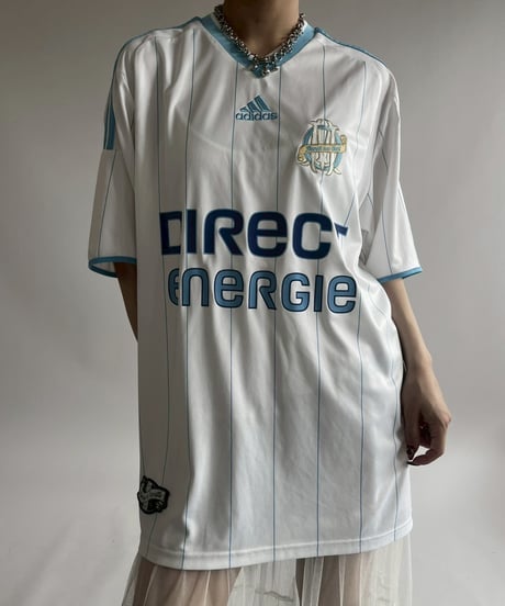 【USED】 adidas 09~10's Olympique Marseille Soccer Shirt/ 250607-022