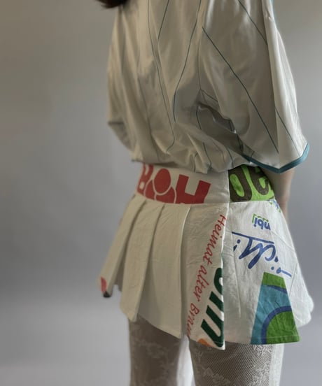 【RE;CIRCLE】RE Eco-Friendly Bag Pleats Mini Skirt/ 240613-013