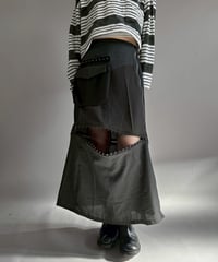 【RE;CIRCLE】 RE Suit Asymmetry Long Skirt / 260129-010