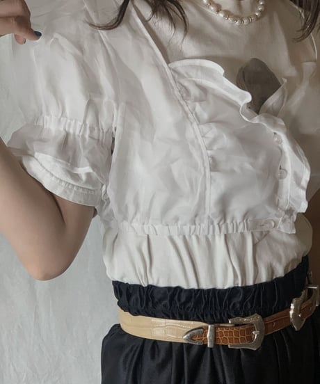【USED】 See-through Tyrol Top /210604-011